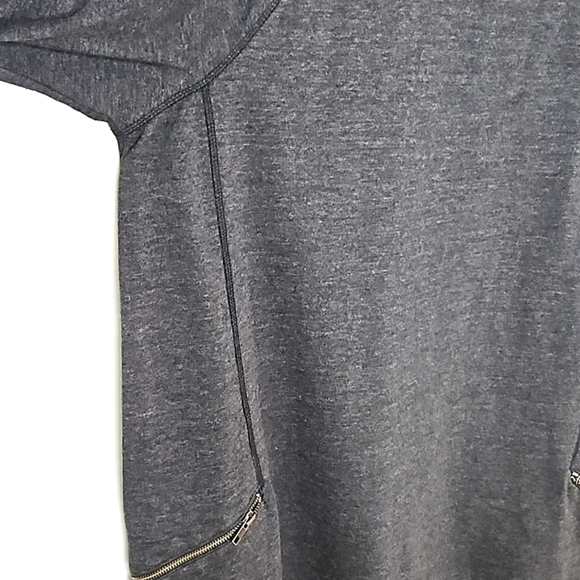 Ellos Black T-shirt Dress With Zippers Size 1X - Picture 6 of 8